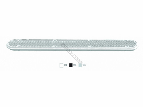 32" Black Pinhole Channel Drain Frame & Grate 32" Black Pinhole Channel Drain Frame & Grate