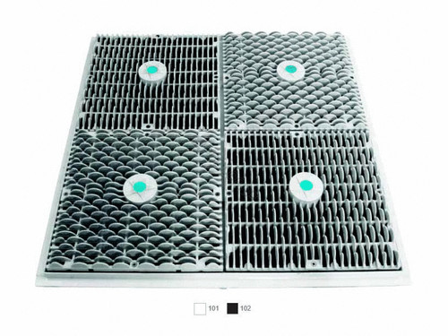 12" Sq White Wave Suction Outlet Cover