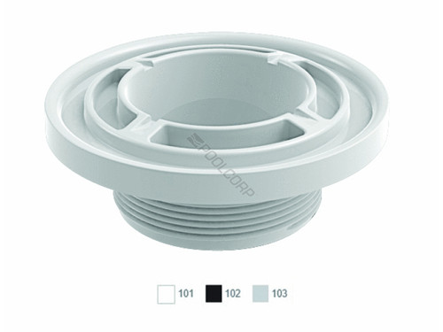 White Aquathunder Jet Fitting W/ Flange