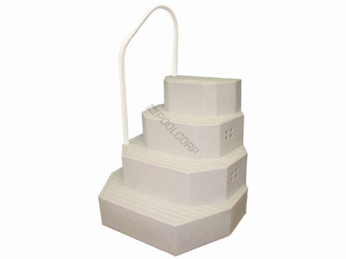 Granite 1-Handrail King Above Ground Pool Steps Large Granite 1-Handrail King Above Ground Pool Steps Large