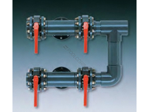 Astral 4-Vlv 6" Manifold F/48" Horiz