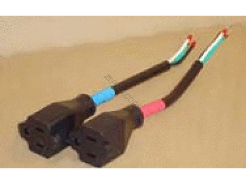 12" Aspt-S12 1-Red 1-Blue Pigtail Cable Set
