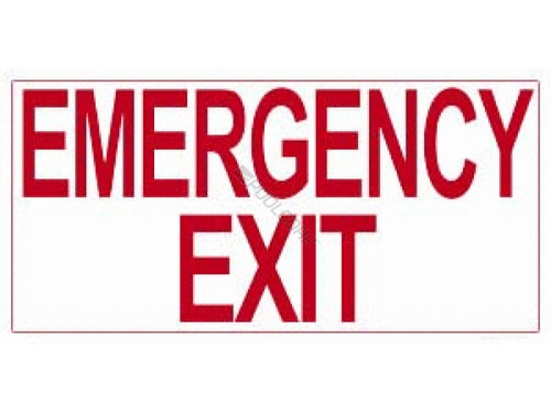 Emergency Exit Sign