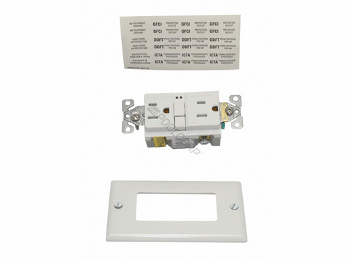 Self Test 15 Amp Wht Gfci Tr Receptacle Tamper Res