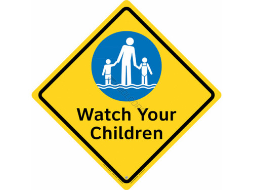 Indoor 15.5" Watch Your Children Sign