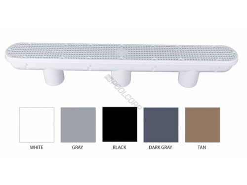 32" White Unblockable Channel Main Drain