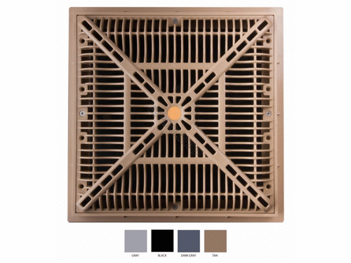 12" Sq Gry Vgb Grate & Frame