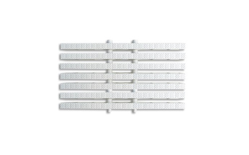 Daldorado DPE-14-WT 14" White Perpendicular Grate - Sold in 1' sections Daldorado DPE-14-WT 14" White Perpendicular Grate - Sold in 1' sections
