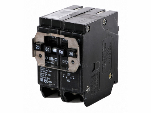 Cutler Hammer Quad Dual Breaker 2 Pole 20/50 Amp
