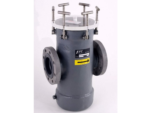 8"X8" Flanged Frp/Pvc Strainer W/ Ss Basket