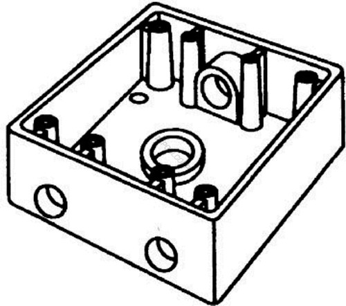 4.75" Hole Dbl Gang Wp Box 4.75" Hole Dbl Gang Wp Box