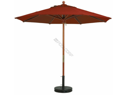7' Burgundy 7' Grosfillex Market Umbrella