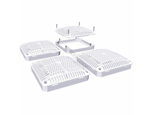 18"X18" White Hi-Flow Cover & Inner Frame 18"X18" White Hi-Flow Cover & Inner Frame