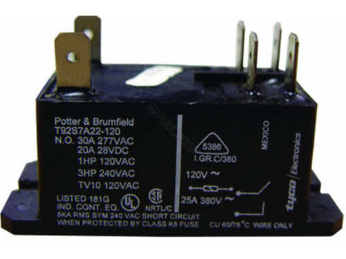 T92 Relay Dpst 30 Amp 120V