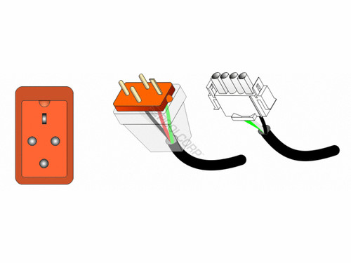 Orange Fiber Optic Cord 18/ 4 96" Orange Fiber Optic Cord 18/ 4 96"