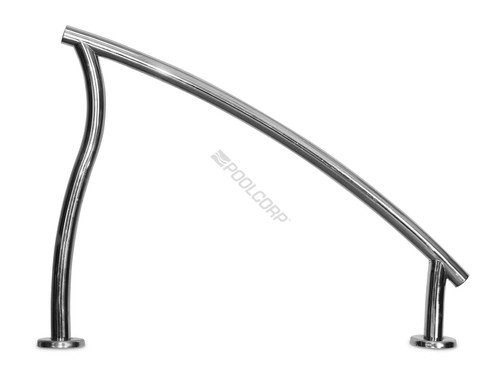 36" Ss Flanged Stair Side Rail