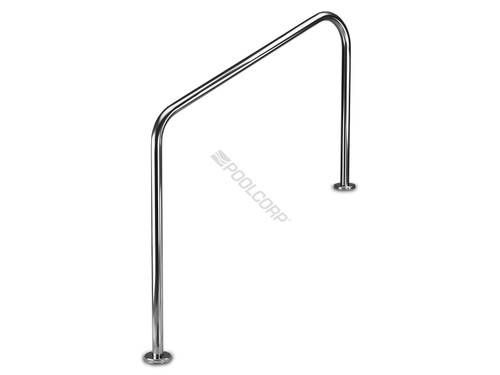 5' Ss 2-Bend Deck-To-Stair Rail W/ 12" Ext