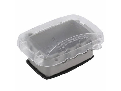 2.25" 1-Gang Clr Weatherproof Receptacle Cover 2.25" 1-Gang Clr Weatherproof Receptacle Cover