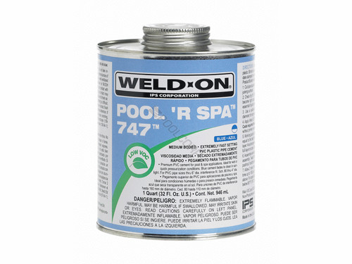 Pt 747 Blue Pool 'R Spa Mb Pvc Cement Pt 747 Blue Pool 'R Spa Mb Pvc Cement