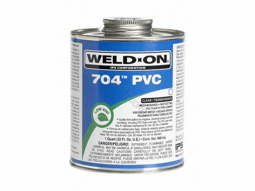 2 .25Pt 704 Clear Medium Body Pvc Cement 2 .25Pt 704 Clear Medium Body Pvc Cement