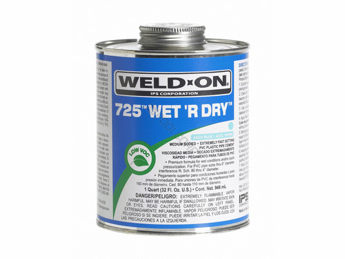 Pt 725 Blue Wet 'R Dry Mb Pvc Cement Pt 725 Blue Wet 'R Dry Mb Pvc Cement