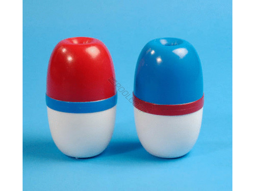 3"X5" Blue & White Jim-Buoy Lock-On Rope Float