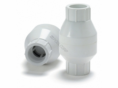 Spring White 1.5" Spring Check Pvc Sxs