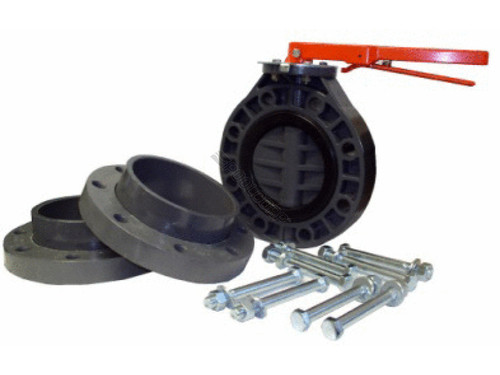 4" 311 Bfv & Flange Kit W/ Galv Bolts