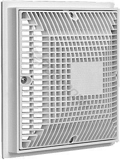 9"X9" White Domed Drain Cover