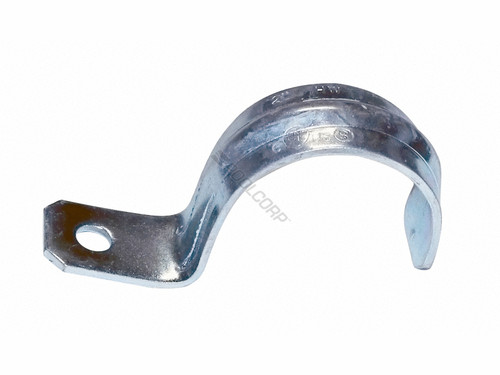 50/Cs 2" One Hole Strap Zinc Plated