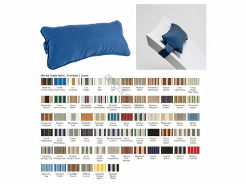 Premium Fabric 2 Headrest Pillow Premium Fabric 2 Headrest Pillow