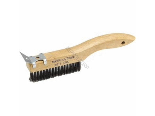 W/Scraper Wire Scratch Brush 10"