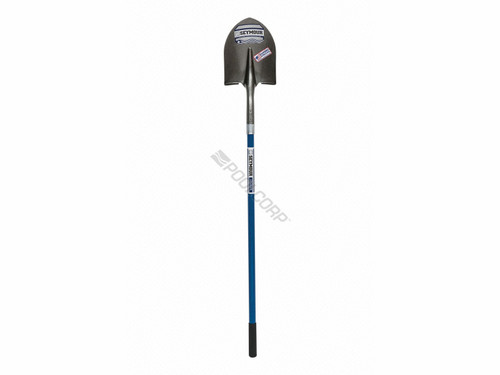 #2 Round Point Shovel 46" Blue Fiberglass Handle #2 Round Point Shovel 46" Blue Fiberglass Handle