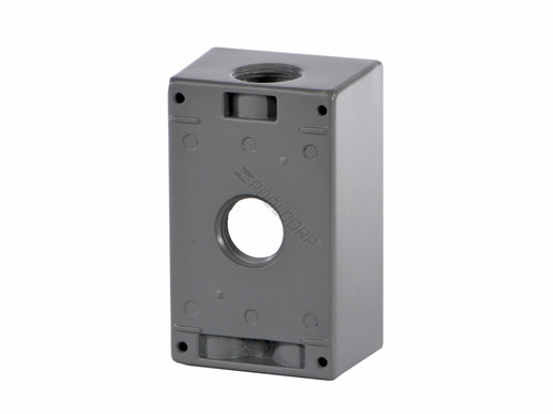 Gry 1-Gang Box W/ 4 .75" Holes Gry 1-Gang Box W/ 4 .75" Holes