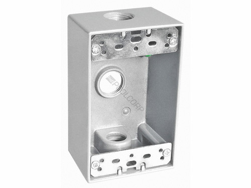 1-Gang Deep Box W/ 3 .5" Holes 1-Gang Deep Box W/ 3 .5" Holes