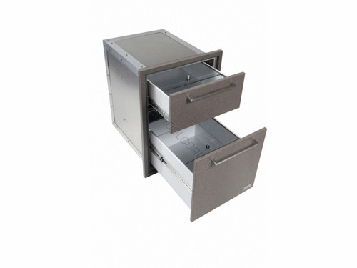 W/ Covers Double Enclosed Drawer