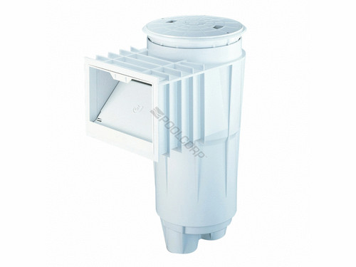 2"S White Bermuda Pvc Concrete Skimmer W/ Fv