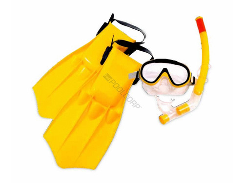 Caribbean  Jr Combo Set W/Fins Medium