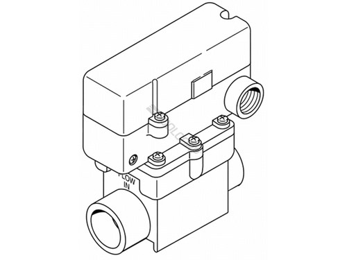 1.5"S/2"Spg 230V Clear O3 Flow Switch