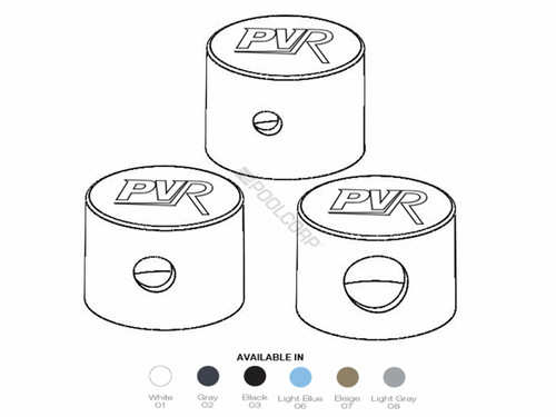 White Pvr Nozzle Cap White Pvr Nozzle Cap