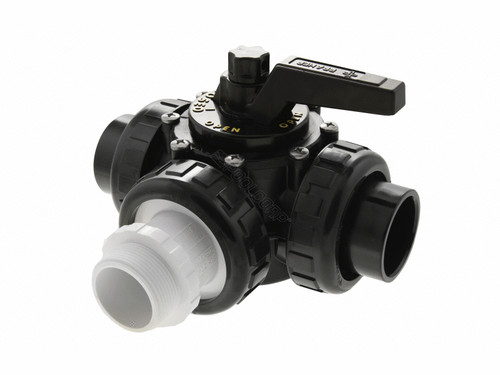 (1 Port Mip Thrd) Valve 3 Port 1.5" Union (1 Port Mip Thrd) Valve 3 Port 1.5" Union