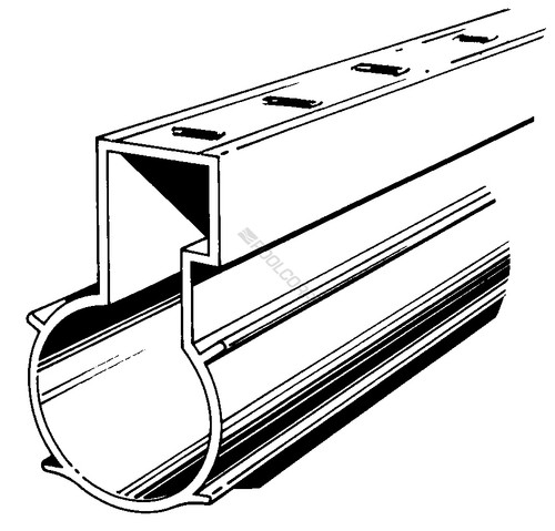 8' Drain-A-Way System II Deck Drain - Tan (case of 9)