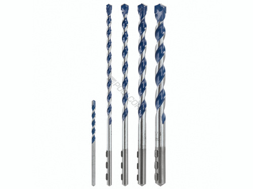 Blue Granite Turbo Hammer Drill Bit Set 5Pc Blue Granite Turbo Hammer Drill Bit Set 5Pc