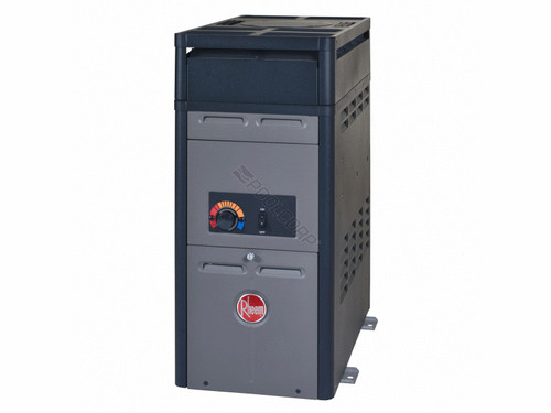 Rheem P-M106A Analog Above-Ground Pool/Spa Heater; 0-4999 ft Elevation, 105000 BTU, Natural, Copper Tubing Rheem P-M106A Analog Above-Ground Pool/Spa Heater; 0-4999 ft Elevation, 105000 BTU, Natural, Copper Tubing