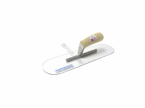 Plastic Pool Trowel 4X14 Wood Handle Plastic Pool Trowel 4X14 Wood Handle