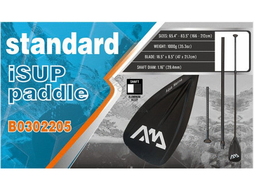 Std Adjustable Aluminum Isup Paddle - 3 Sect