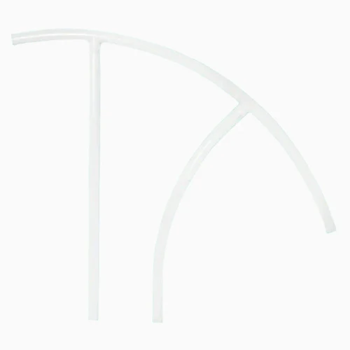 30" White Triton Return-To-Deck Handrail