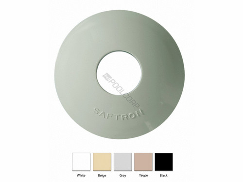 Pair White Vinyl Escutcheon