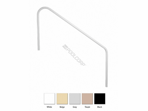 60" Beige 2-Bend Deck To Pool Handrail
