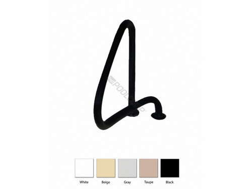 29" 3-Bend Black Return-To-Deck Pretzel Rail